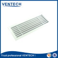 Grille linéaire en aluminium linéaire bar grille pour système de CVC